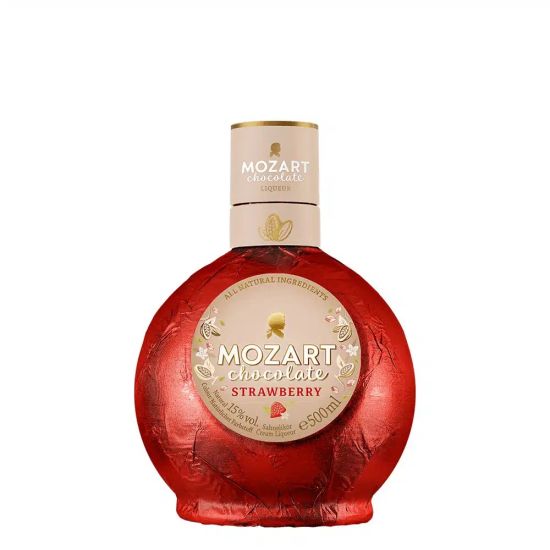 Mozart White Chocolate Strawberry Likeur 50CL